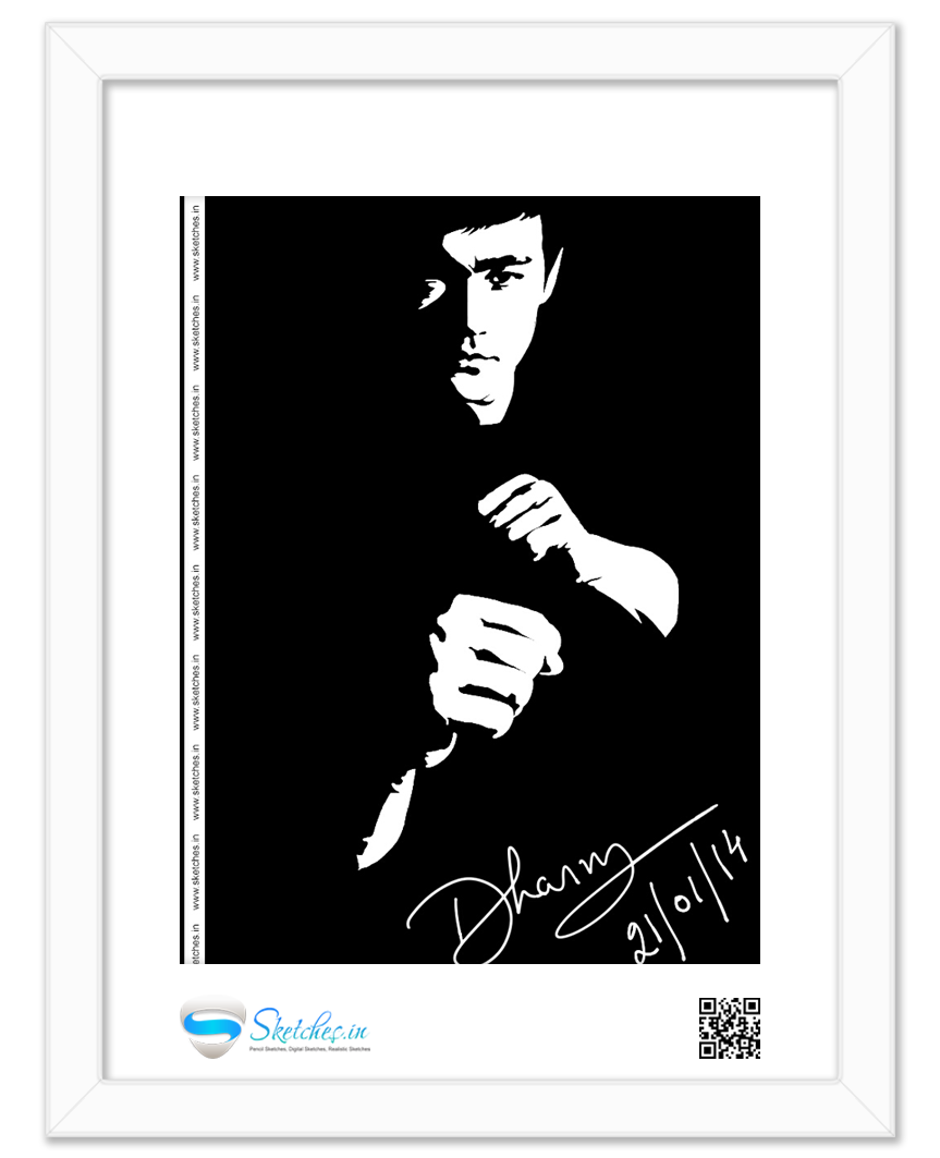 Bruce Lee Digital Sketch