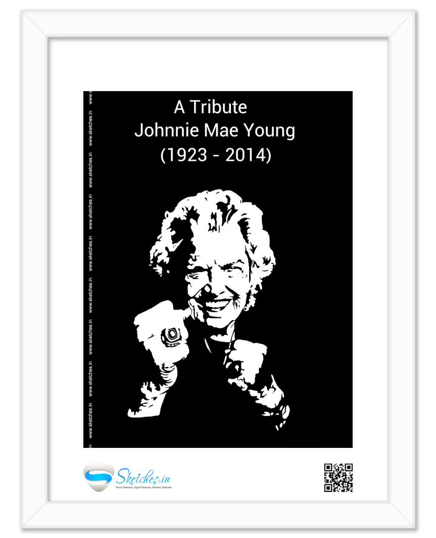 Johnnie Mae Young Digital Sketch