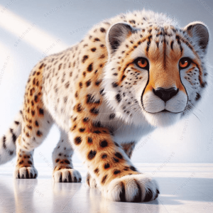 cheetah animal portrait 2 rectangular