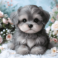 baby puppy portrait rectangular