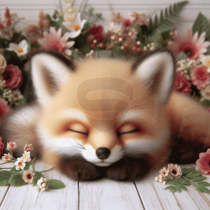 baby fox portrait 4 rectangular