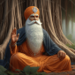 guru nanak dev portrait 4 rectangular