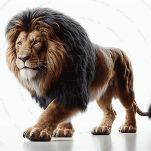 lion portrait 5 rectangular