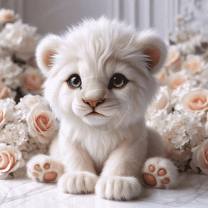 baby lion cub portrait 2 rectangular