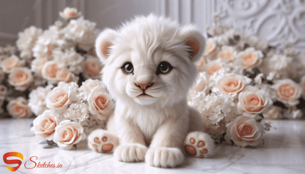 baby lion cub portrait 2 rectangular