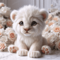 baby lion cub portrait 2 rectangular