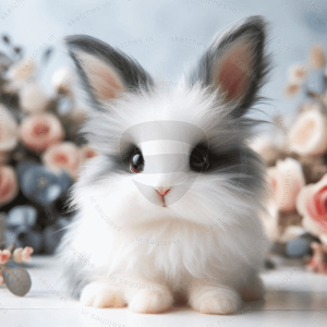 baby rabbit portrait 14 rectangular