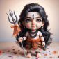 baby shiva portrait rectangular