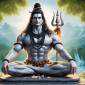 lord shiva portrait rectangular